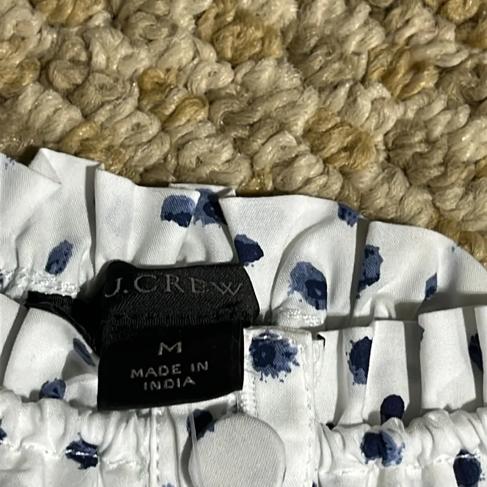 J. Crew button front cotton crop top - size M.